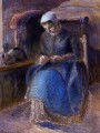 femme à coudre 1881 Camille Pissarro